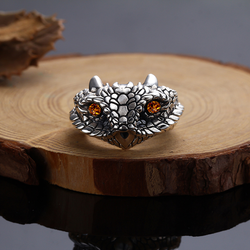 Cobra Extruder - Ferocious Cobra Head Ring Dragon Snake