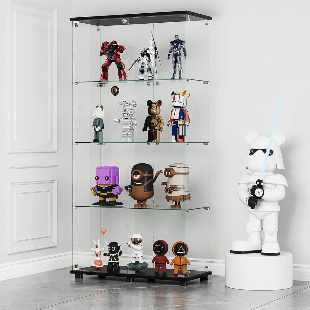 Glass Display Cabinet with 4-S - Glass Bed recension och pris