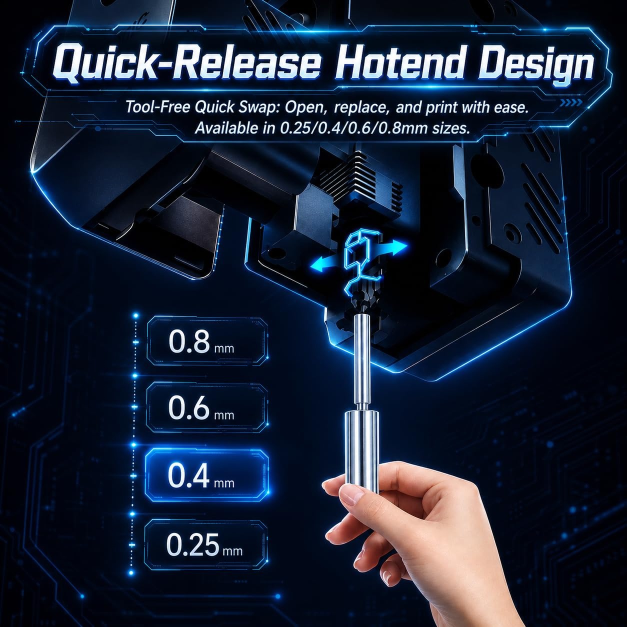 Hardened Steel Nozzles for Any - Hotend 0.4Mm recension och pris