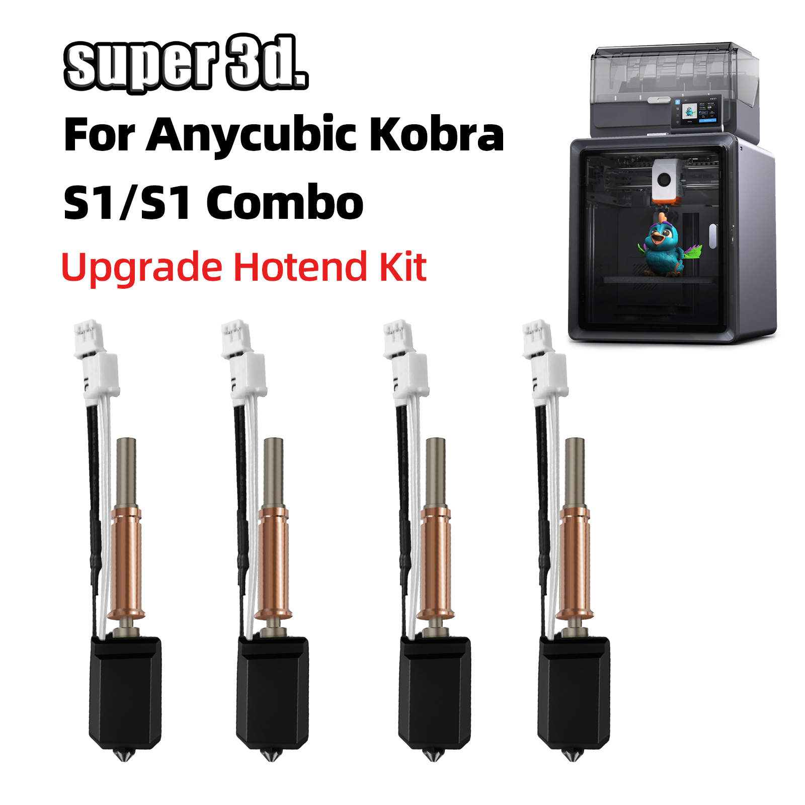For Anycubic Kobra S1 Hotend K - Hotend 0.4Mm recension och pris