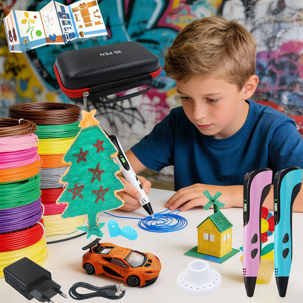 Children's 3D Printing Pen wit - Pla Filament recension och pris