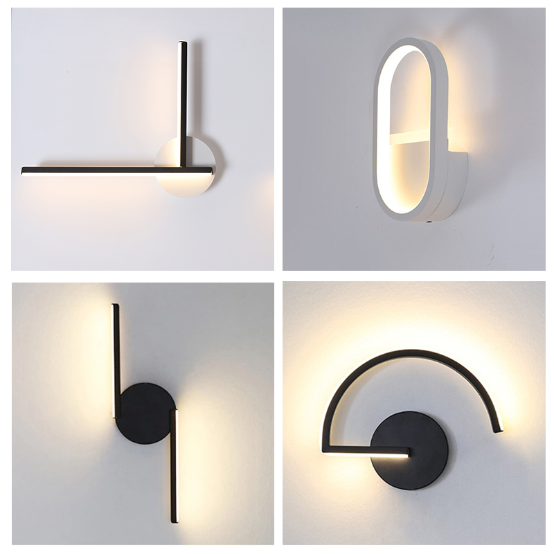 Modern Nordic LED Wall Lamp, M - Glass Bed recension och pris