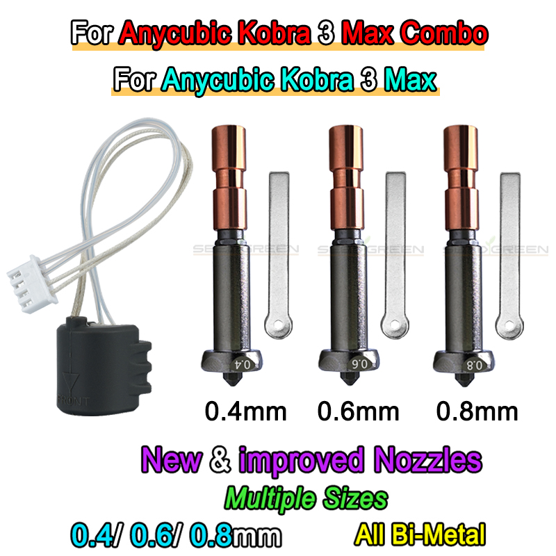 New Upgrade Nozzle For Anycubi - Hotend 0.4Mm recension och pris