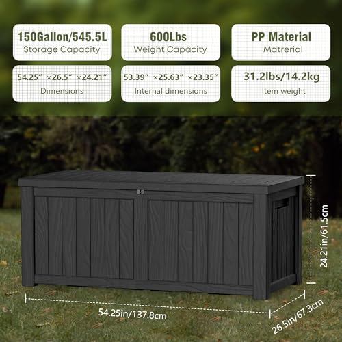 150 Gallon Lockable Resin Deck - Uv Resin recension och pris