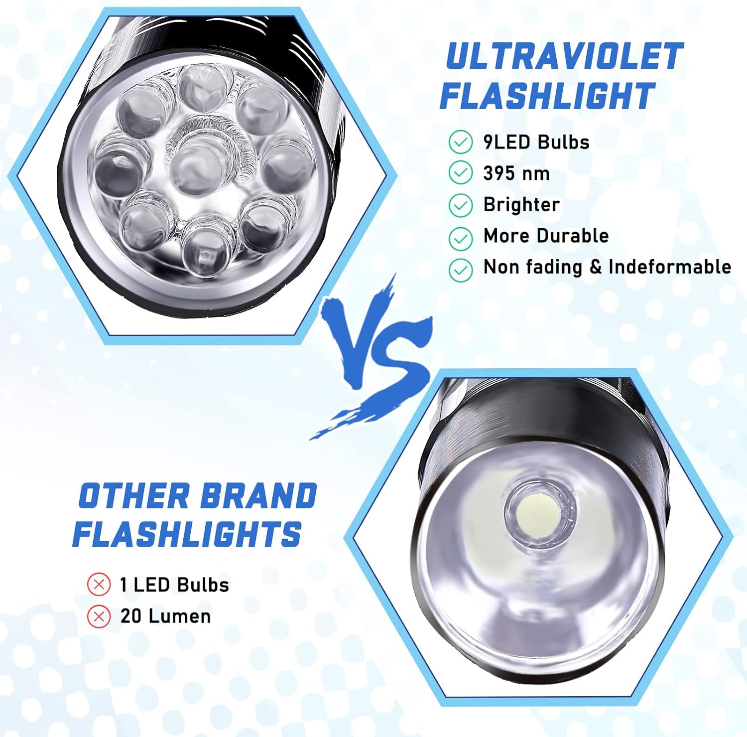 9LED Flashlight  UV Resin Curi - Uv Resin recension och pris