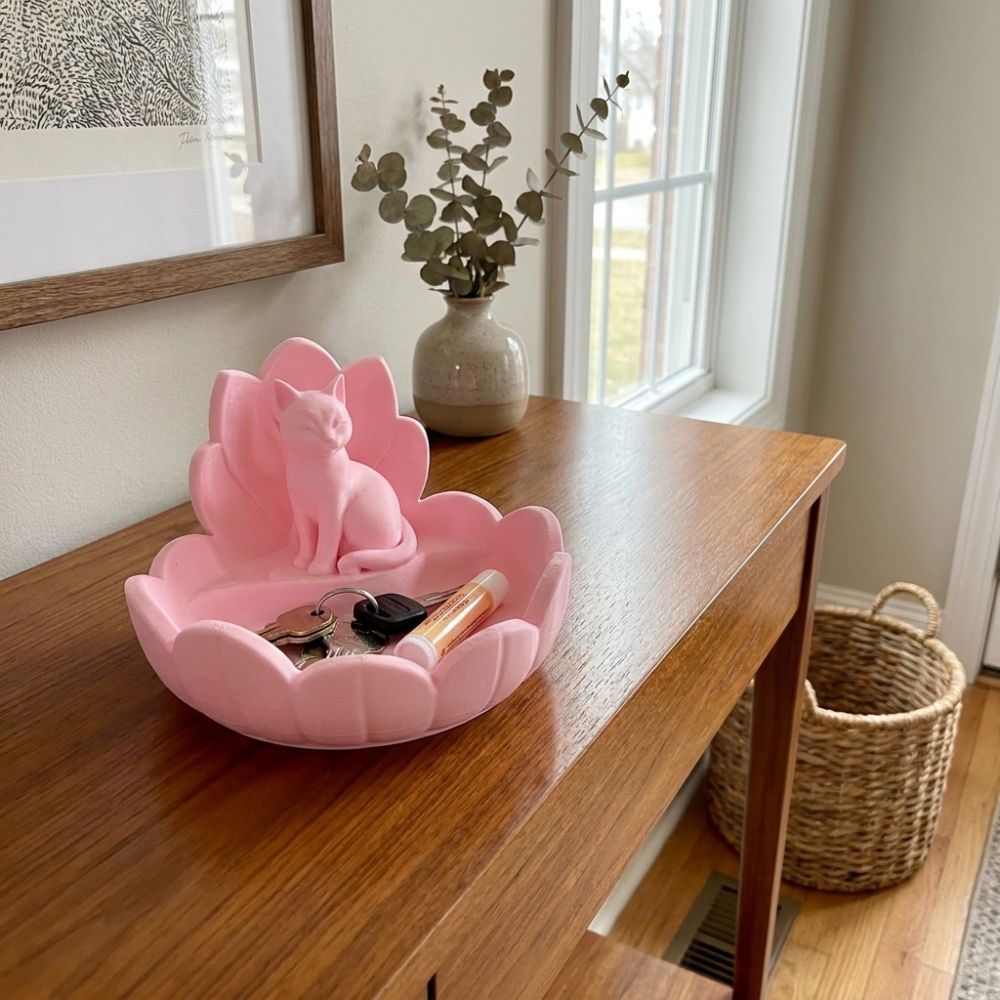 Cute Lotus Cat Jewelry Storage - 3D Printer Stand recension och pris