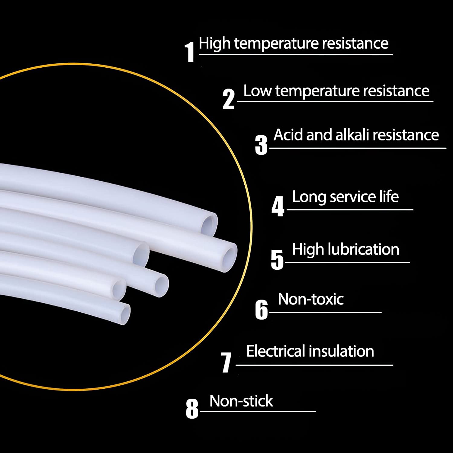 50m PTFE Tube Pipe Teflonto ID - Filament 1.75 recension och pris